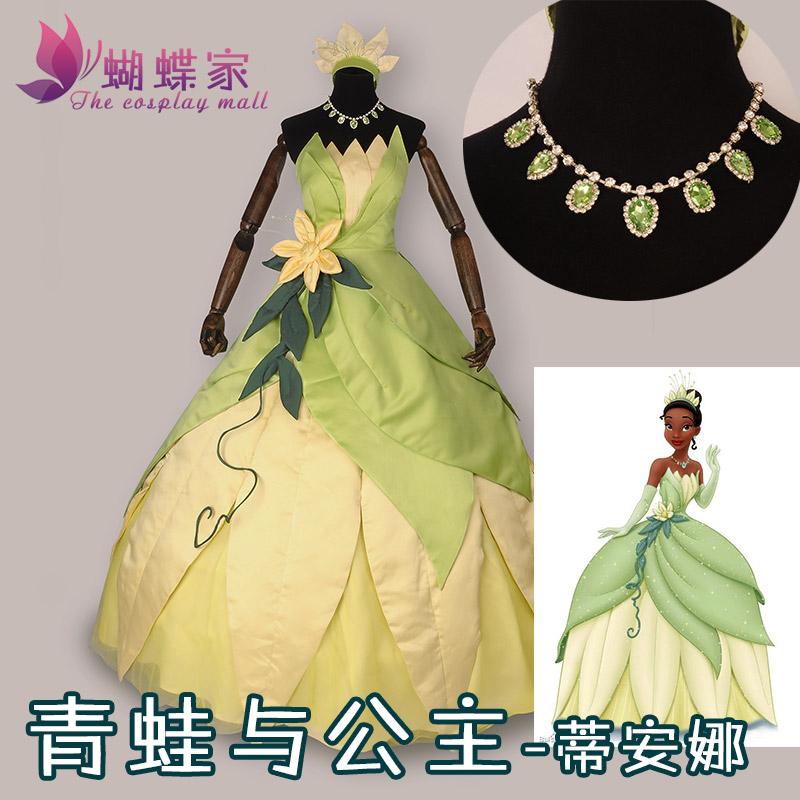Women'S Accessories H&M - Prinses Tiana Jurk Cosplay Kostuum Carnavalskostuum