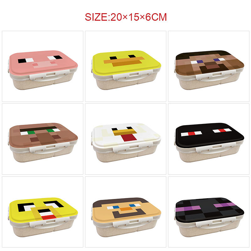Women'S Work Accessories - Minecrafted 3-delige geïsoleerde lunchbox in Japanse