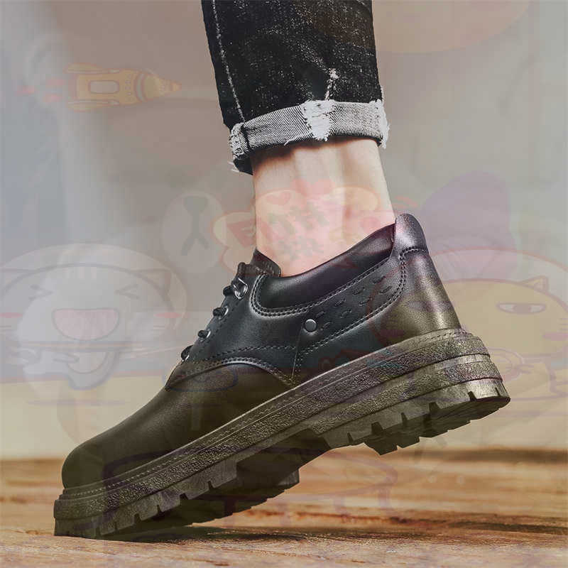 Women'S Accessories Wholesale Suppliers - Donker natuurlijk leer Mode-sneakers Tennis Herensneakers