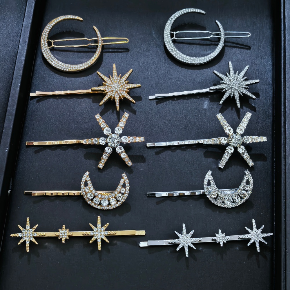 Women'S Accessories H&M - 3/4-delige set Kristallen Ster Haarspelden voor