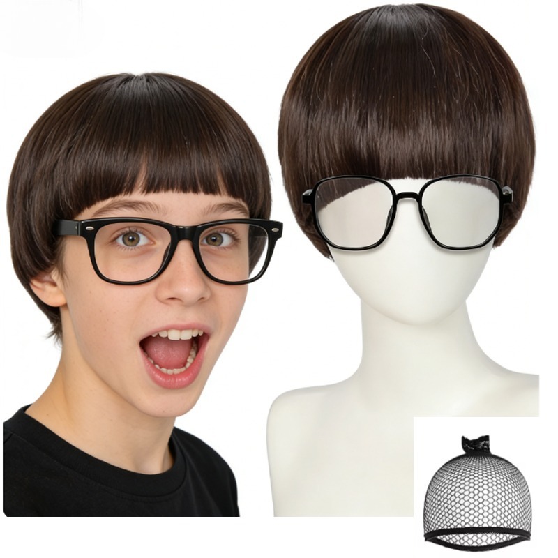Women'S Accessories In The 60S - Paddenstoelpruiken met pony + bril, grappige