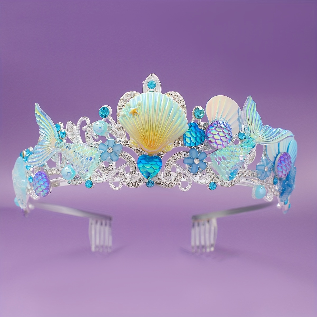 Women'S Accessories Jewelry - 2025, nieuwe zeemeermin haarkam, kroon, oceaanserie,
