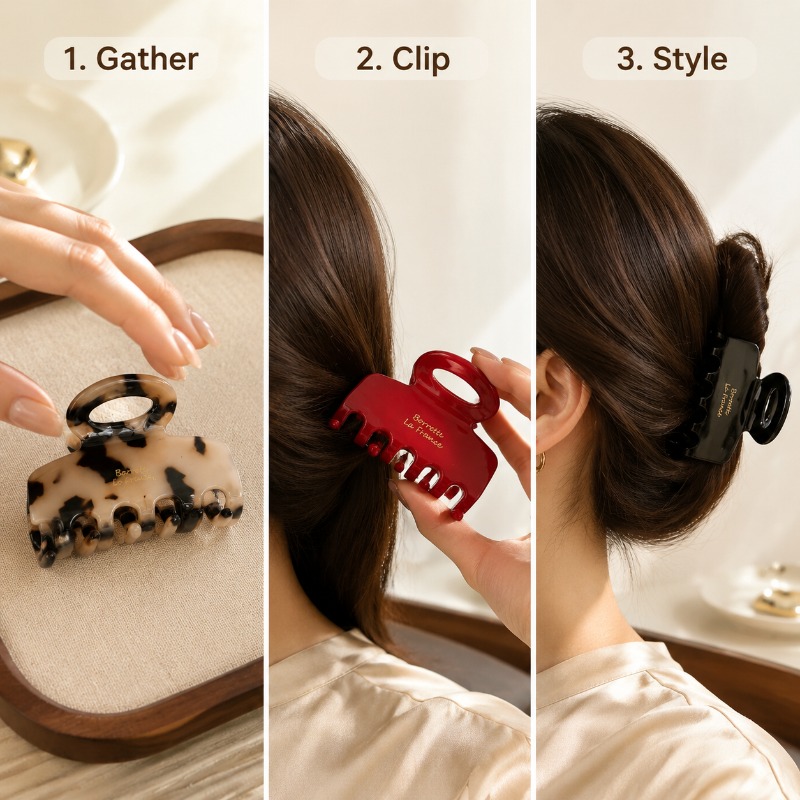 Franse medium haar klauwclips  - Women'S Work Accessories recensie en prijs