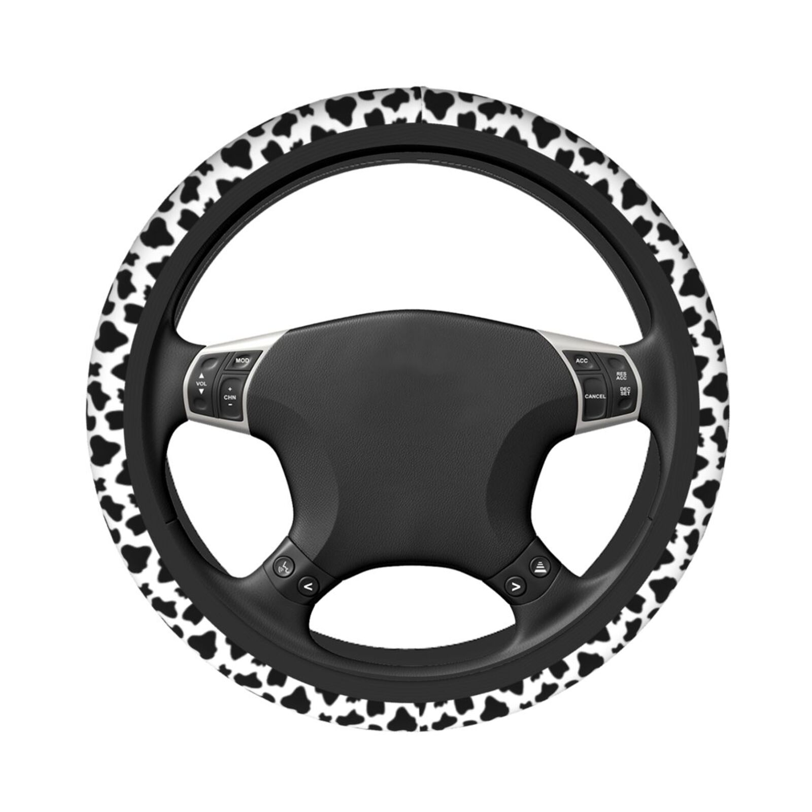 Zwart-wit koe patroon stuurwie - Women'S Accessories Vans recensie en prijs