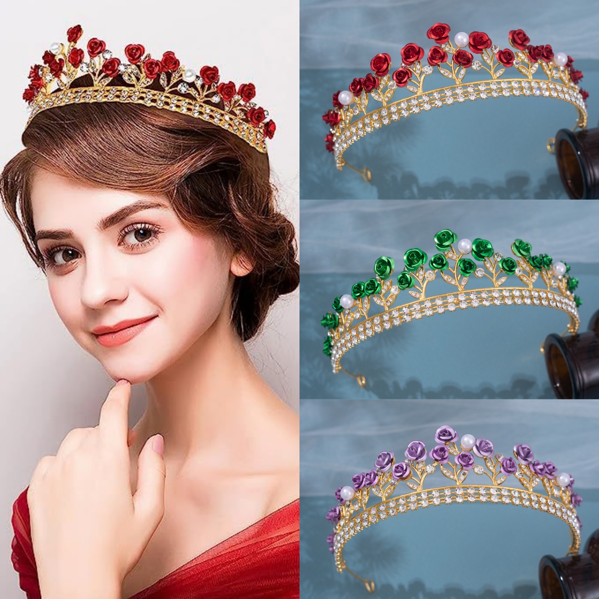 Barokke keramische bruidskroon - Women'S Accessories Jewelry recensie en prijs